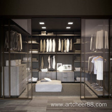 Open Type Shape Wardrobes Without Doors